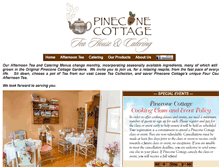 Tablet Screenshot of pineconecottageteahouse.com